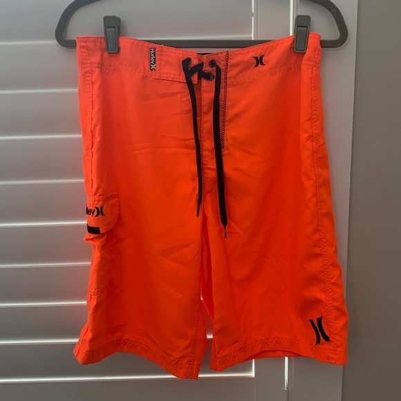 Hurley Shorts for Men Orange size 31 Bright Orange Board Shorts - Picture 1 of 9